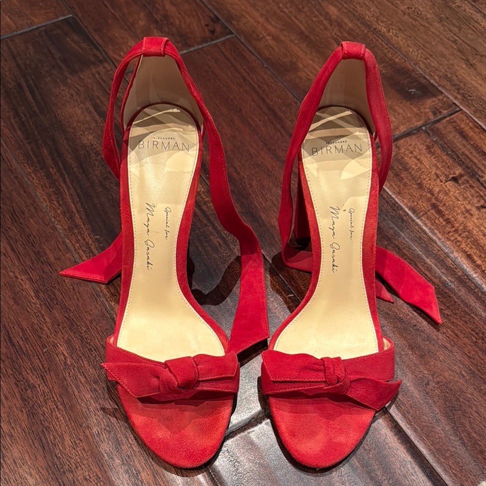 Alexandre Birman Red Bow Heels